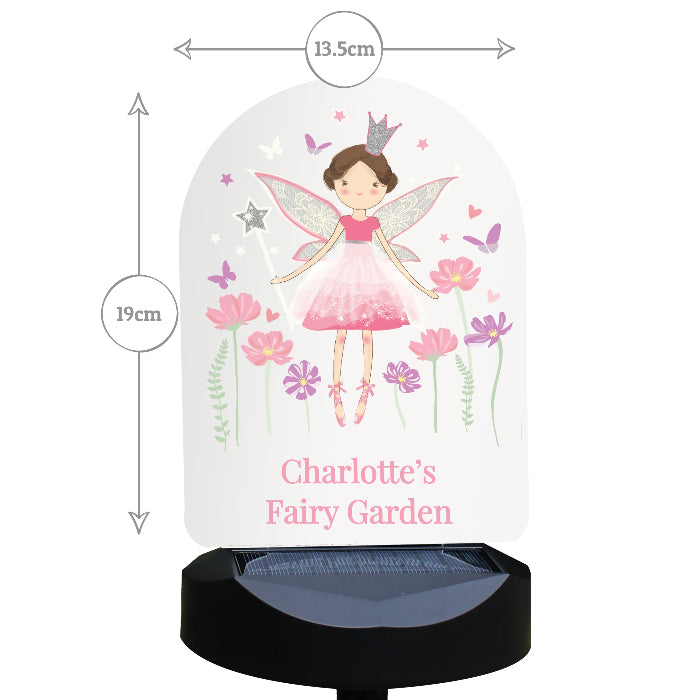 Personalised Fairy Princess Garden Solar Light