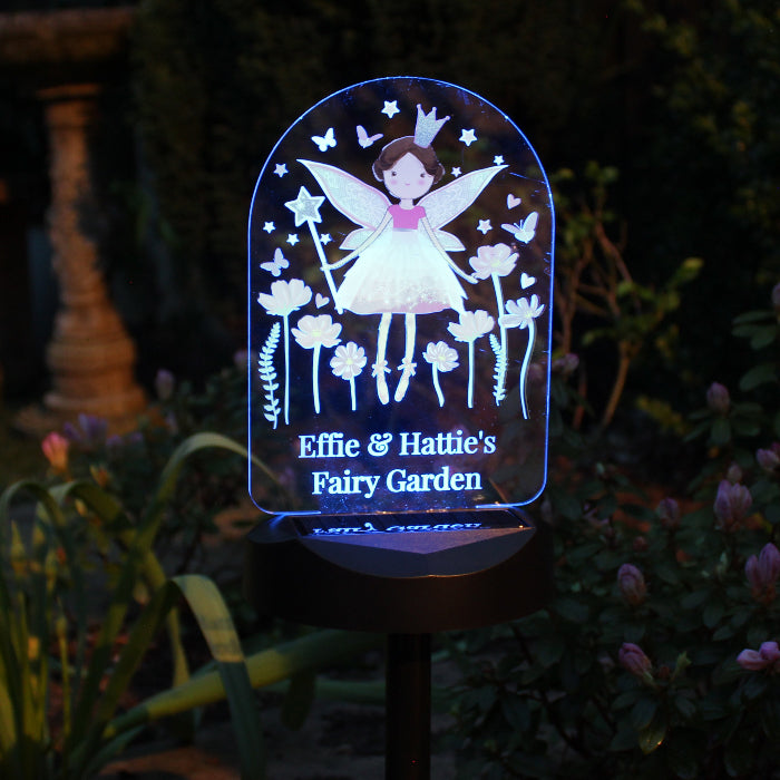 Personalised Fairy Princess Garden Solar Light