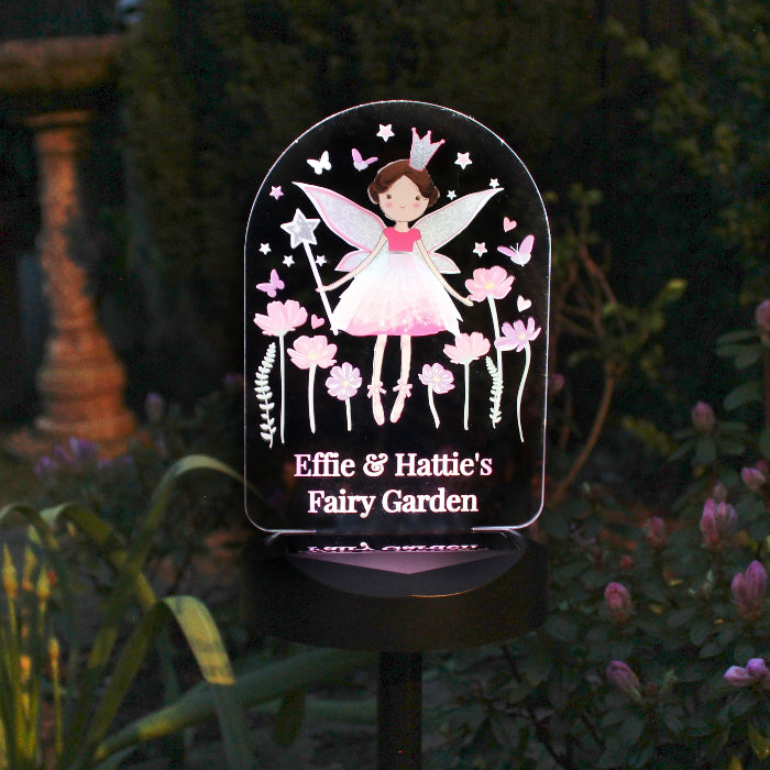 Personalised Fairy Princess Garden Solar Light