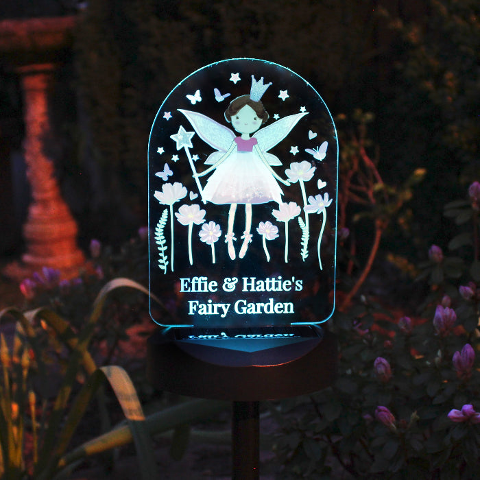 Personalised Fairy Princess Garden Solar Light