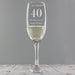 Engraved Birthday Age Flute Glass