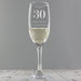 Engraved Birthday Age Flute Glass