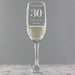 Engraved Birthday Age Flute Glass