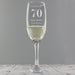Engraved Birthday Age Flute Glass