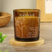 Personalised Birth Flower Amber Glass Candle