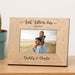 Engraved First Fathers Day Together Wooden Photo Frame