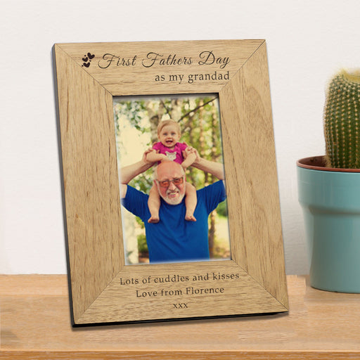 Engraved First Father's Day as my Grandad Photo Frame