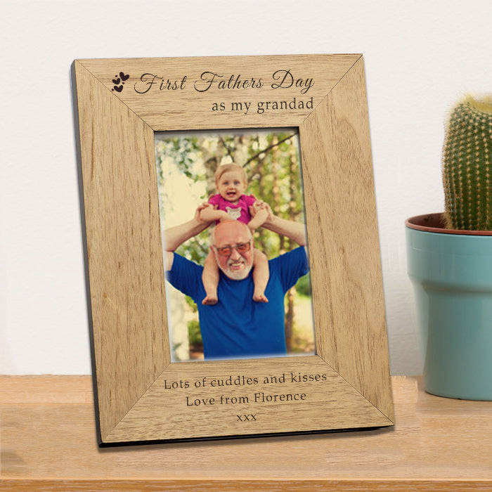 Engraved First Father's Day as my Grandad Photo Frame