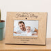 Engraved Happy 1st Fathers Day Wooden Photo Frame
