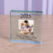 Personalised First Fathers Day Photo Crystal Glass Block