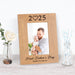 Engraved First Father's Day 2025 Wooden Photo Frame