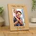 Engraved Oak Finish Happy Fathers Day Photo Frame