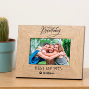 Happy Birthday Photo Frame - Spotify Year Playlist