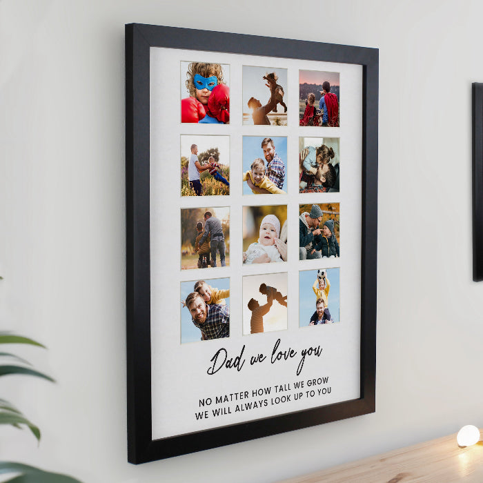 Personalised Dad Collage Photo Frame - Any Message