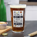 Personalised Being A Great Dad Takes Balls Printed Beer Glass