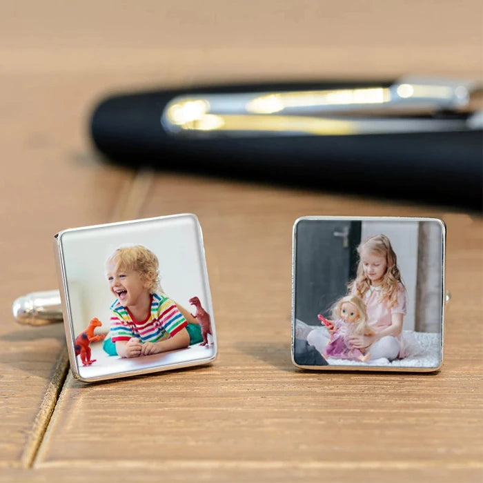 Personalised Photo Upload Cufflinks