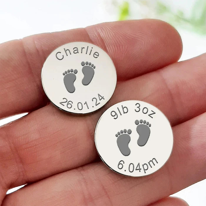 Personalised Engraved New Daddy Cufflinks