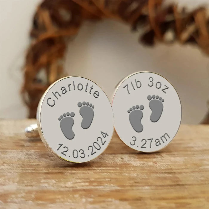 Personalised Engraved New Daddy Cufflinks