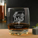 Engraved Super Dad Whisky Glass