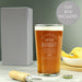 Engraved Always Look On The Bright Cider Life Pint Glass & Gift Box