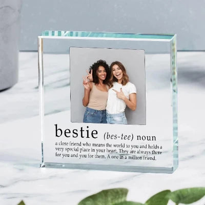 Bestie Best Friend Definition Photo Gift Plaque