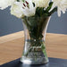 Engraved Engagement Glass Vase