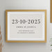 Personalised Special Date Wedding & Anniversary Framed Print