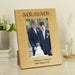 Engraved Mr & Mr Wooden Photo Frame
