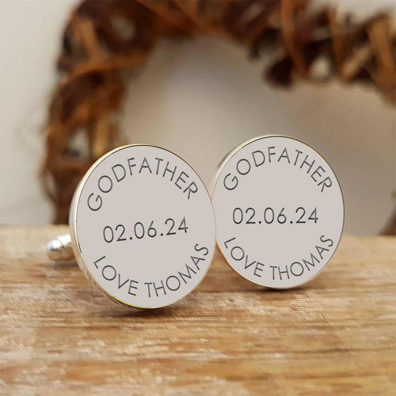 Engraved Godfather Cufflinks