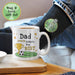 Personalised Dad You’re Simply The Best Football Mug & Socks Gift Set