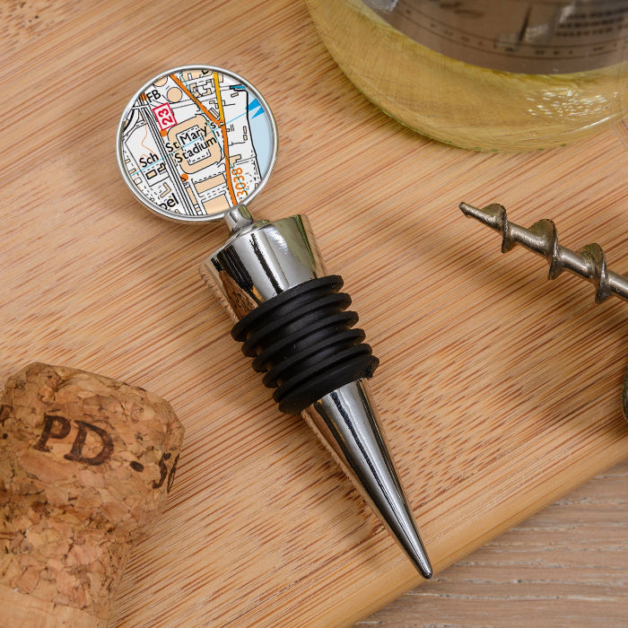 Football Team Club Stadium Map Bottle Stopper
