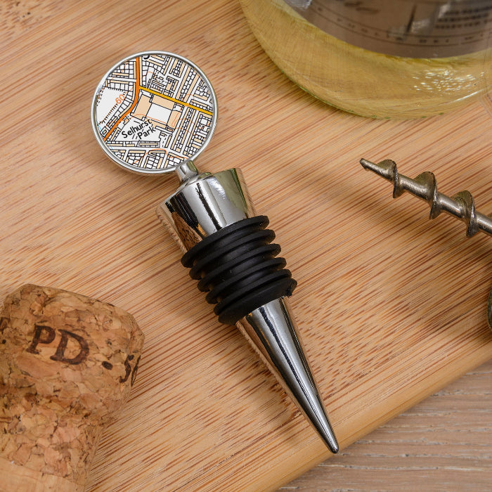 Football Team Club Stadium Map Bottle Stopper