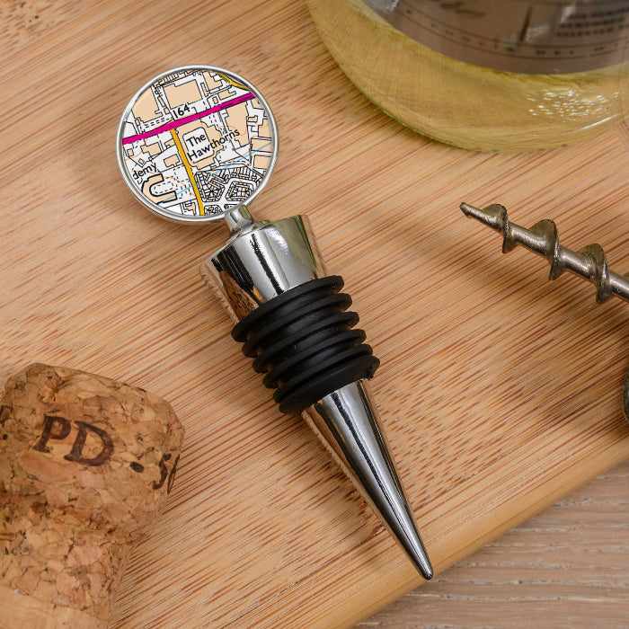 Football Team Club Stadium Map Bottle Stopper