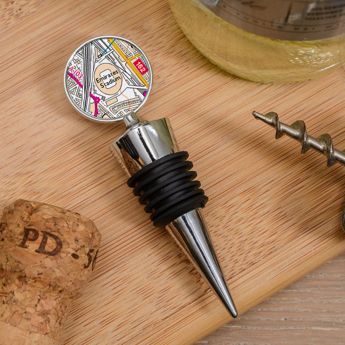 Football Team Club Stadium Map Bottle Stopper