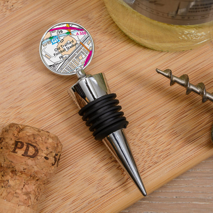 Football Team Club Stadium Map Bottle Stopper