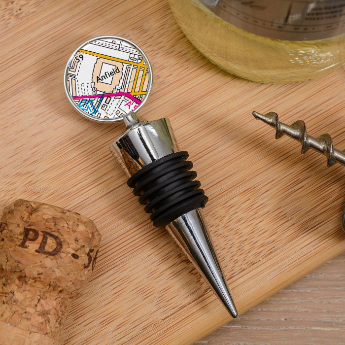 Football Team Club Stadium Map Bottle Stopper