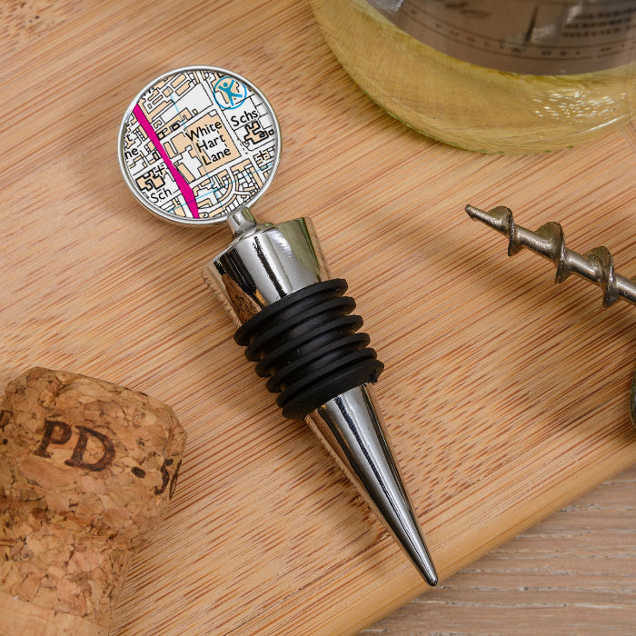 Football Team Club Stadium Map Bottle Stopper