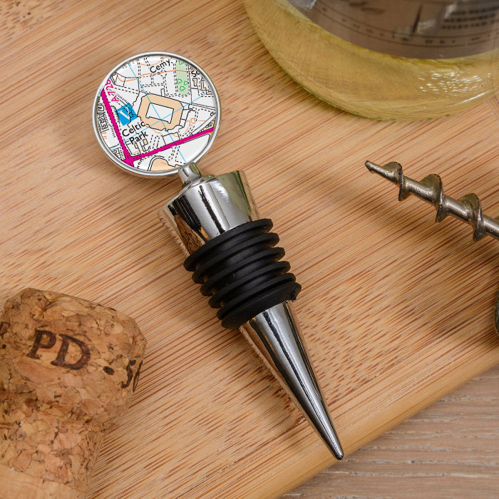 Football Team Club Stadium Map Bottle Stopper