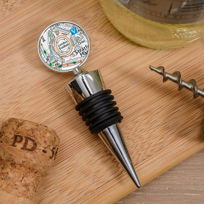 Football Team Club Stadium Map Bottle Stopper