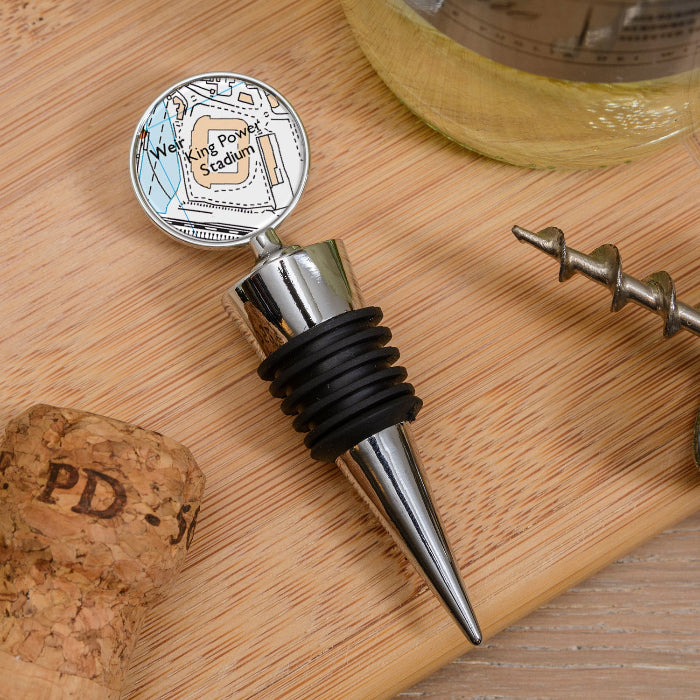 Football Team Club Stadium Map Bottle Stopper