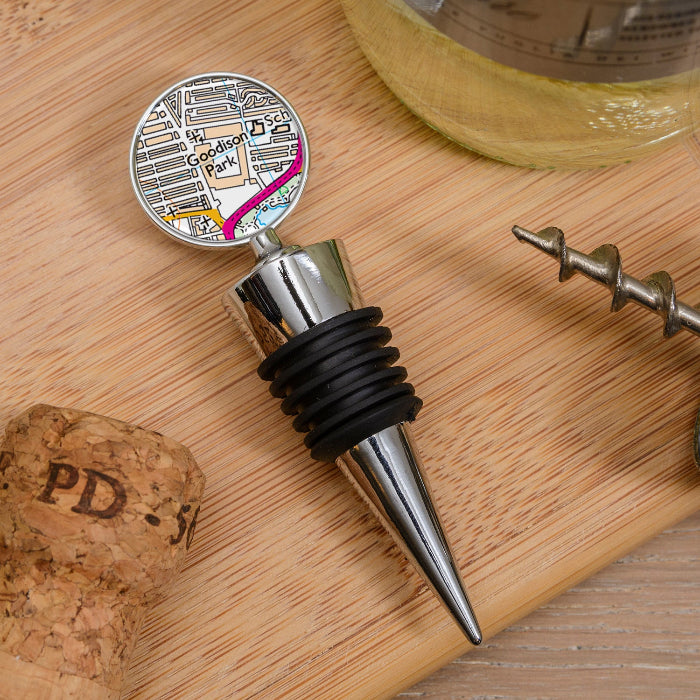 Football Team Club Stadium Map Bottle Stopper