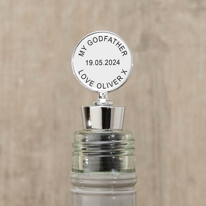 Personalised Godfather Bottle Stopper