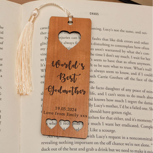 Personalised World's Best Godmother Bookmark