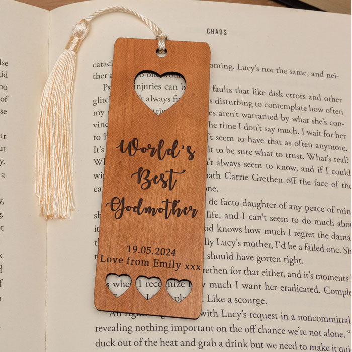 Personalised World's Best Godmother Bookmark
