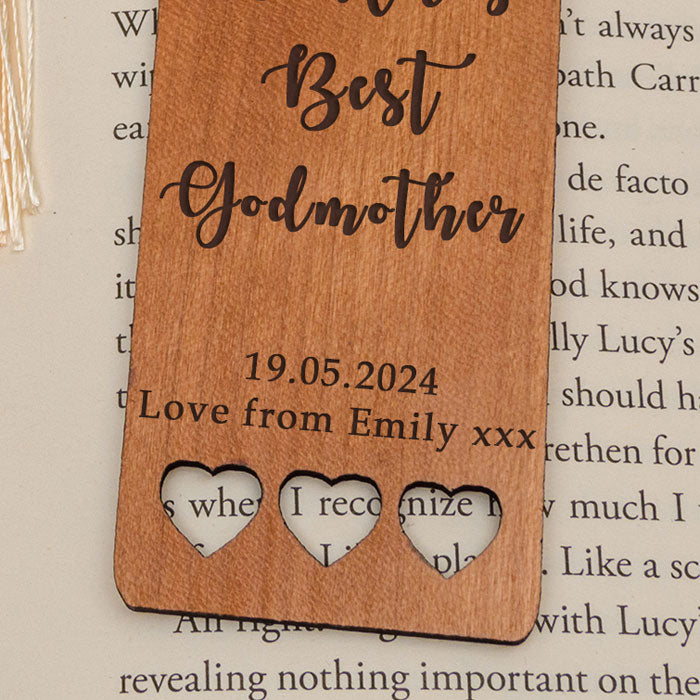 Personalised World's Best Godmother Bookmark