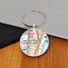 Football Team Club Stadium Map Metal Keyring