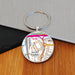 Football Team Club Stadium Map Metal Keyring