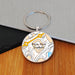 Football Team Club Stadium Map Metal Keyring