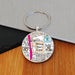 Football Team Club Stadium Map Metal Keyring