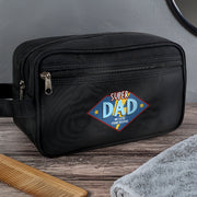 Personalised Super Dad Toiletry Wash Bag